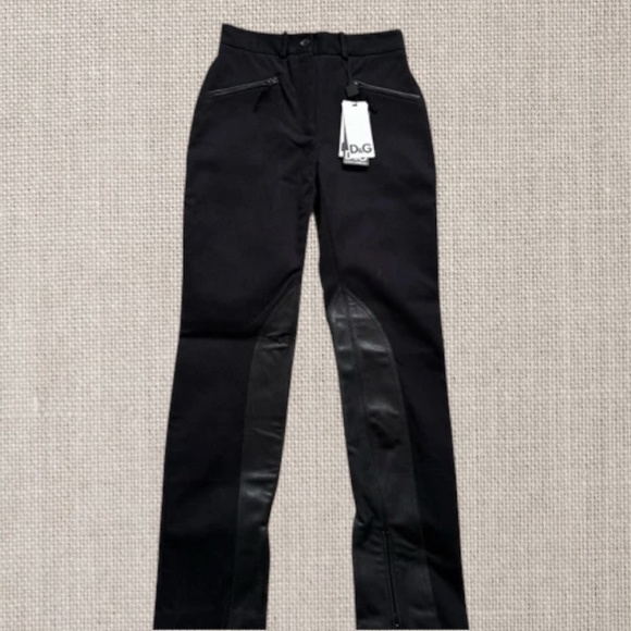 Authentic Dolce & Gabbana Corduroy - Leather Pants - Picture 10 of 16